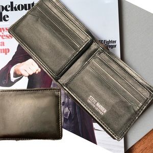 Steve Madden Leather Bifold Wallet